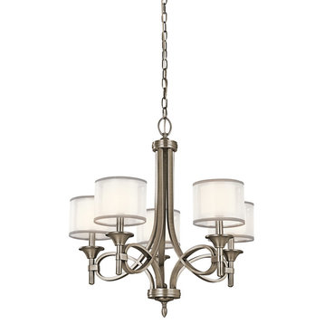 Lacey Chandelier 5-Light, Antique Pewter