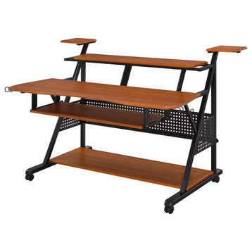 Acme Willow Music Desk Cherry and Black Finish