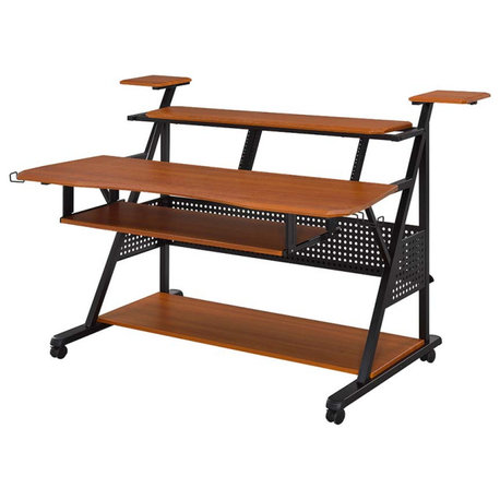 Acme Willow Music Desk Cherry and Black Finish