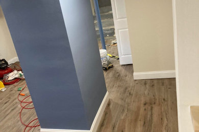 Inspiration for a timeless basement remodel in Newark