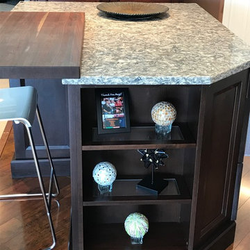 Walnut Showcase Shelving