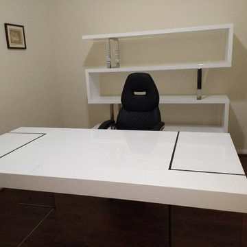 Intersect Desk & Britton Bookcase