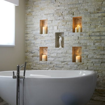 Edmond, OK Contemporary Elegance Master Bathroom Interior Design