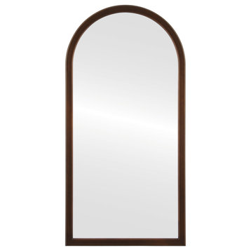 Pescara Framed Full Length Mirror, Crescent Cathedral 23.4"x47.4", Sunset Gold