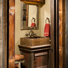 blue house bathroom