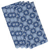 Square Pop, Geometric Print Napkin, Blue, Set of 4