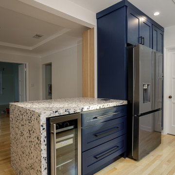 Modern eclectic Blue & Hickory kitchen in Burbank