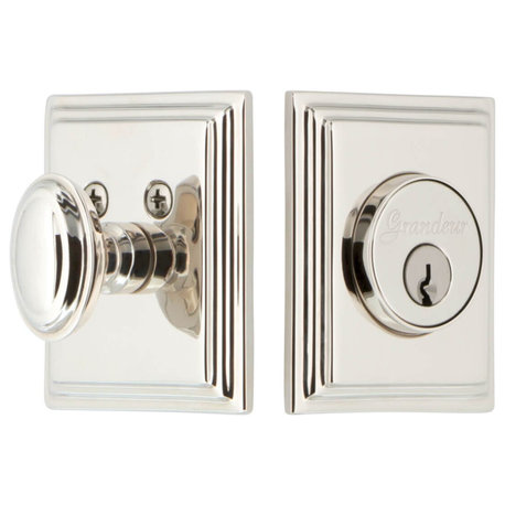 Grandeur Carre Square Single Cylinder Deadbolt