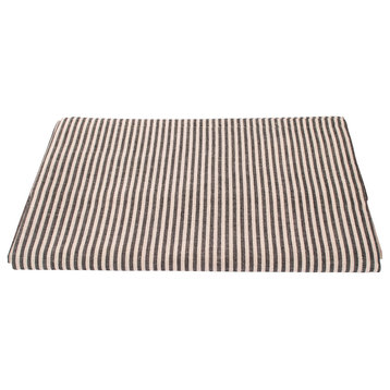 Linen Cotton Jazz Tablecloth, Black, 140x140cm