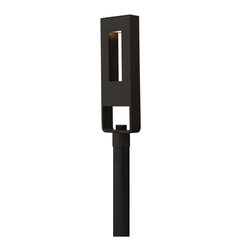 Hinkley - Hinkley Atlantis 2-Light Satin Black Post Light - Post Lights