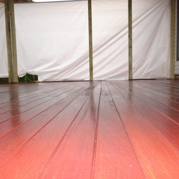 Clifton Park Timberwick Mahogony & Cedar  Screened Porch Pregola addition