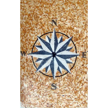 Mosaic Rugs, Compass, 47"x71"