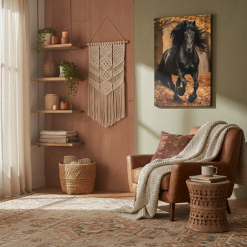 A Brush with Freedom Boho Style Wall Art
