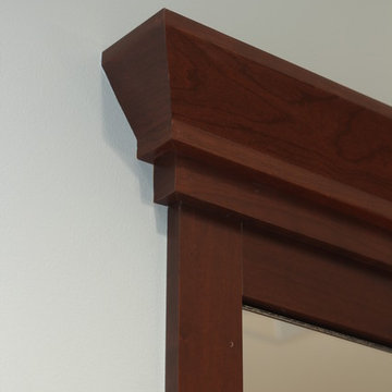 Crown Molding Above Framed Mirror