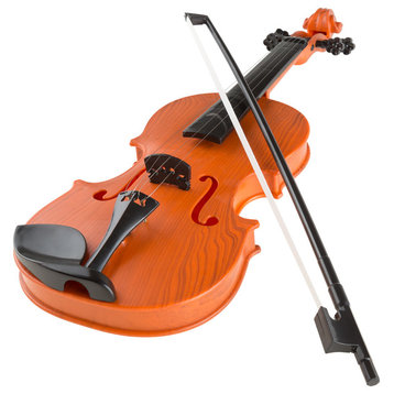Kid?s Toy Violin with 4 Adjustable Strings and Bow Hey! Play!
