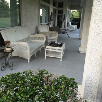 Patio floor gets an update