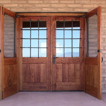 Rustic Doors with Security Grills and Screens
