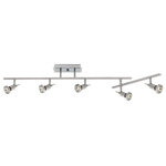 Access Lighting - Viper, Semi FlushWith Articulating Arm, Halogen, Brushed Steel, Shade - SKU: 52042-BS