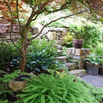 Queen Anne Residence Stone Wall & Steps