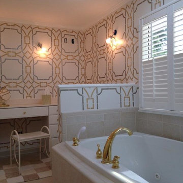 Stencil Projects using the Contempo Trellis Wall Stencil