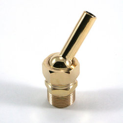 3/4" NPT Adjustable Brass Fountain Nozzle - Outdoor Fountain And Pond Accessories