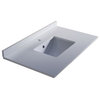 Fresca Oxford 36" White Countertop With Undermount Sink