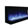 60" 3 sided glass electric fireplace Built-in only