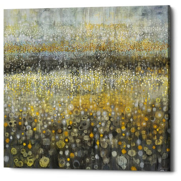 "Rain Abstract II" Giclee Canvas Wall Art, 18"x18"