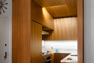 Inspiration for a contemporary kitchen remodel in New York