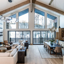Living, dining, kitchen open plan