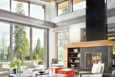 Inspiration for a living room remodel in Other