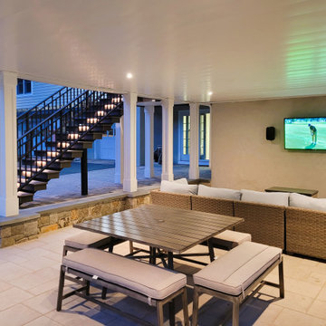 Ho-Ho-Kus, NJ multi-level outdoor renovation! Stunner!
