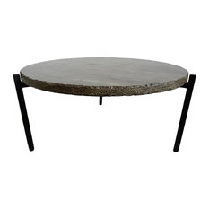 Marble Round Coffee Tables Houzz Mix Round Marble And Iron Coffee Table Tables