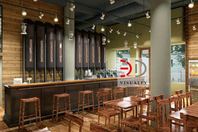 Cafe Brazilia 3D Interior Rendering