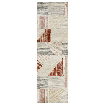 Karastan Rugs Central Valley Red 2' 4" X 7' 10" Area Rug