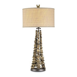 Currey & Company Dogma Table Lamp in Natural - Table Lamps
