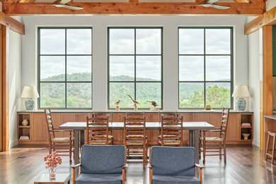 Dining room - transitional dining room idea in Austin