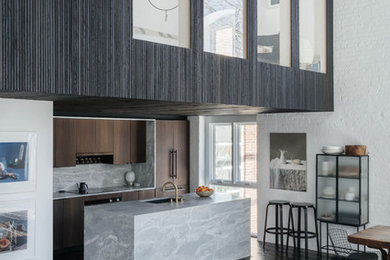Inspiration for a contemporary kitchen remodel in New York