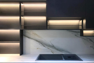 Modelo de cocina moderna extra grande