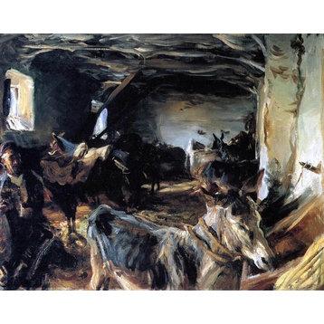 John Singer Sargent Stable at Cuenca, 20"x25" Wall Decal