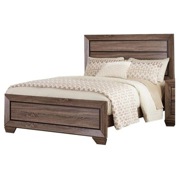 Coaster Furniture Kauffman Panel Bed, Washed Taupe, Queen