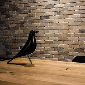 Industrial style living - room and kitchen furniture by Cuibul de Design.