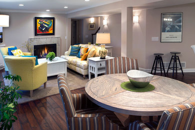 Cottage chic home design photo in Other