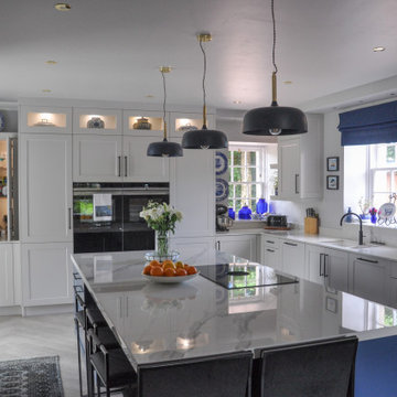 Timeless Blue Island Kitchen