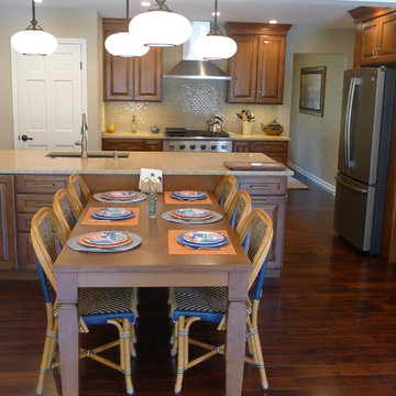 Spacious kitchen with room to entertain.