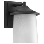 Progress - Progress P6059-31 Essential - Outdoor Light - 1 Light in Modern Craftsman and Tr - Outdoor one-light small wall lantern with an etcheEssential Outdoor Li Black Etched White L *UL: Suitable for wet locations Energy Star Qualified: n/a ADA Certified: n/a  *Number of Lights: 1-*Wattage:100w Incandescent bulb(s) *Bulb Included:No *Bulb Type:Incandescent *Finish Type:Black
