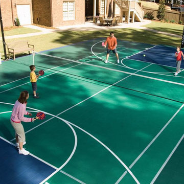 Custom Backyard Multi-Sport Court and Netting