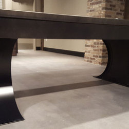 Xane Industrial Pool Table by Plank and Hide - Game Tables