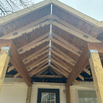 Front Porch w/ Handicap Ramp Build