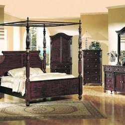 Yuan Tai Furniture - Edinburgh Queen Poster Bed - ED6650Q - Canopy Beds